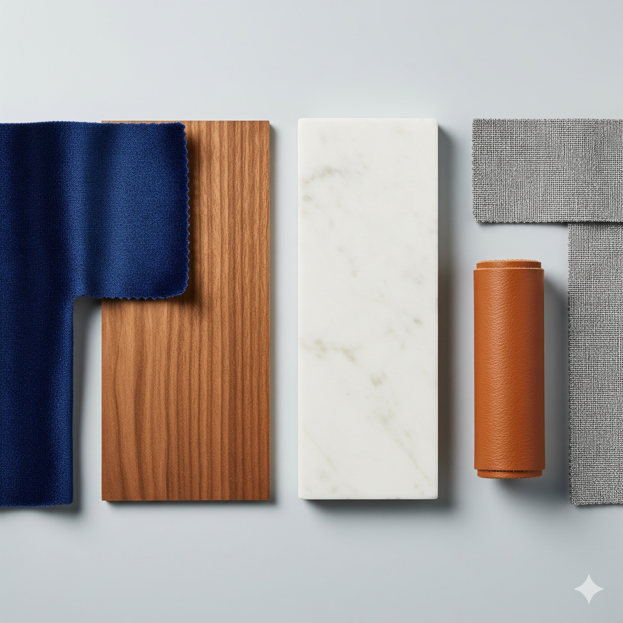 A collection of high-quality furniture material samples